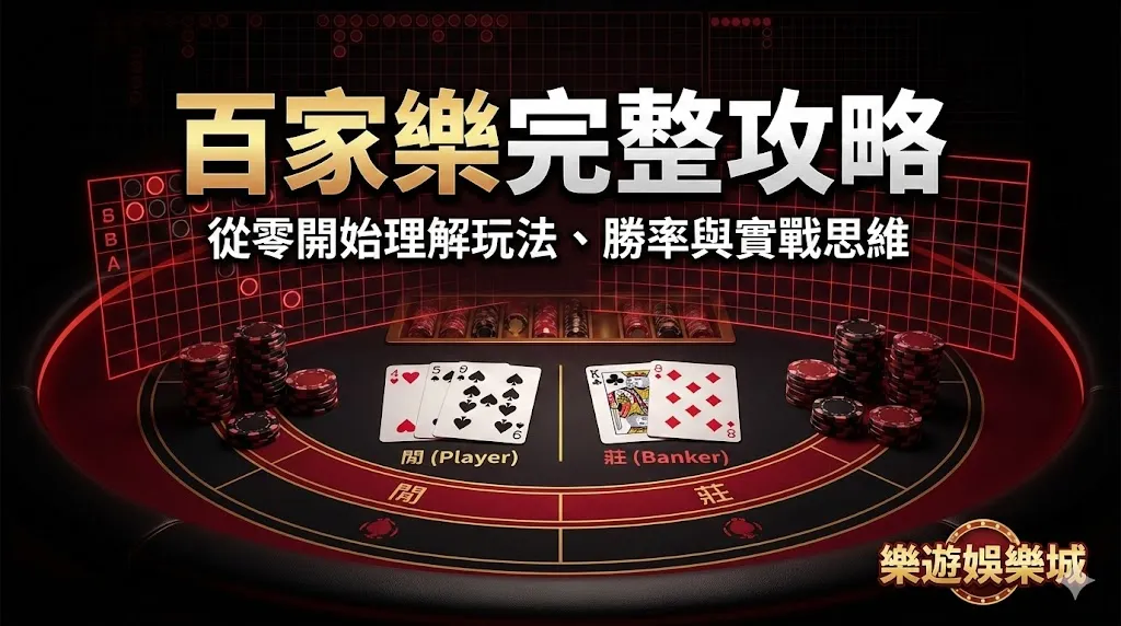 百家樂完整攻略:從零開始理解玩法、勝率與實戰思維|樂遊娛樂城