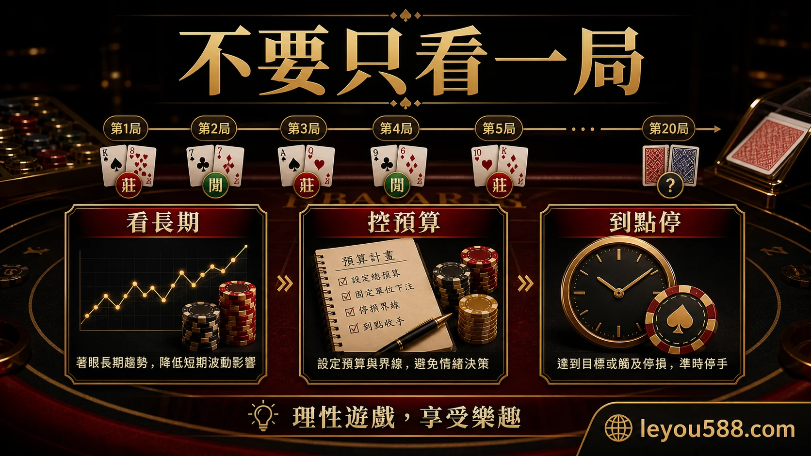 百家樂不要只看一局,先看長期、預算與停手
