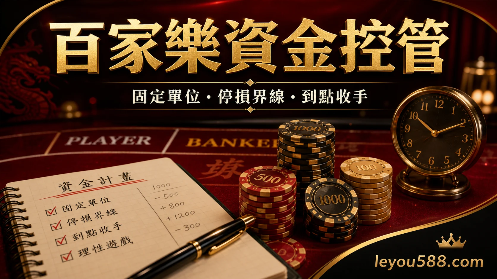 百家樂資金控管:固定單位、停損界線與到點收手