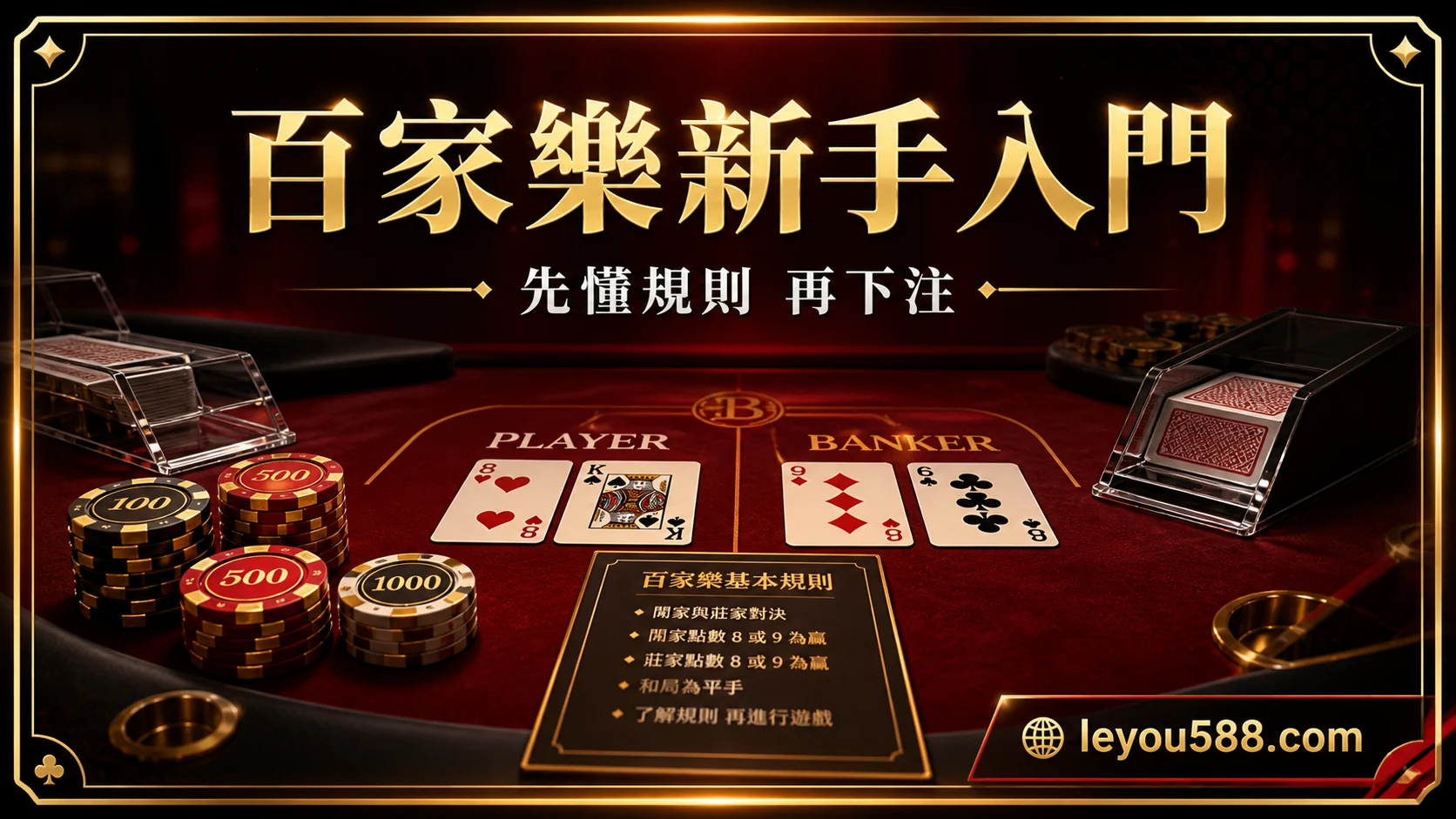 百家樂新手入門:先懂規則再下注