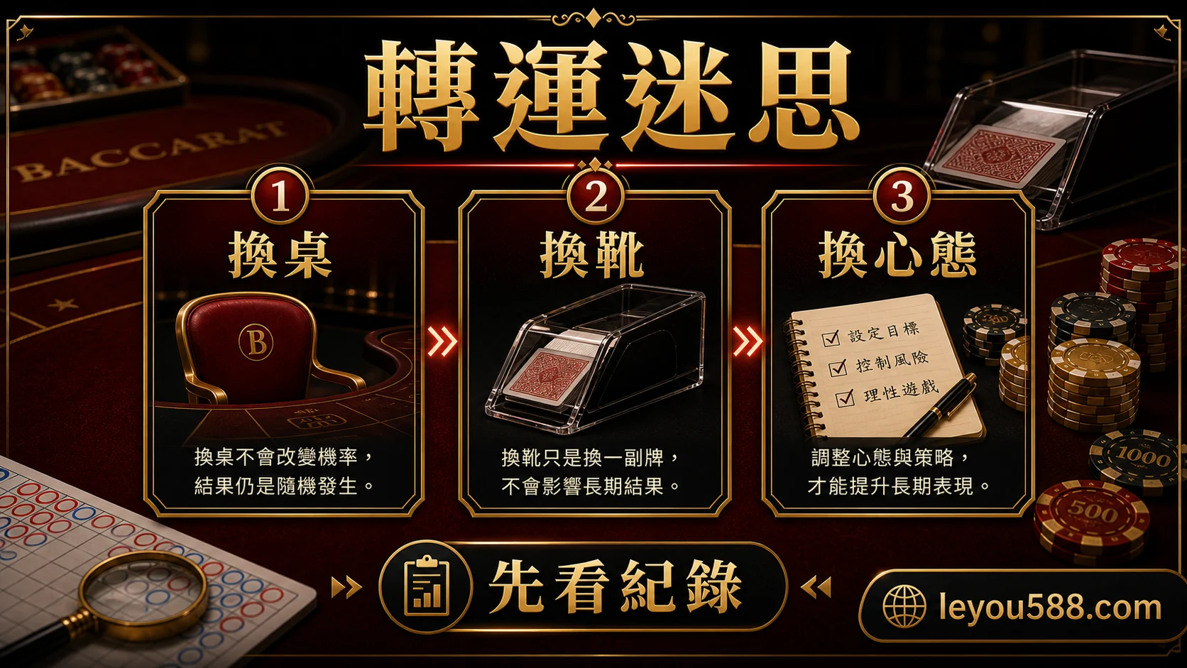 百家樂換桌換靴轉運迷思