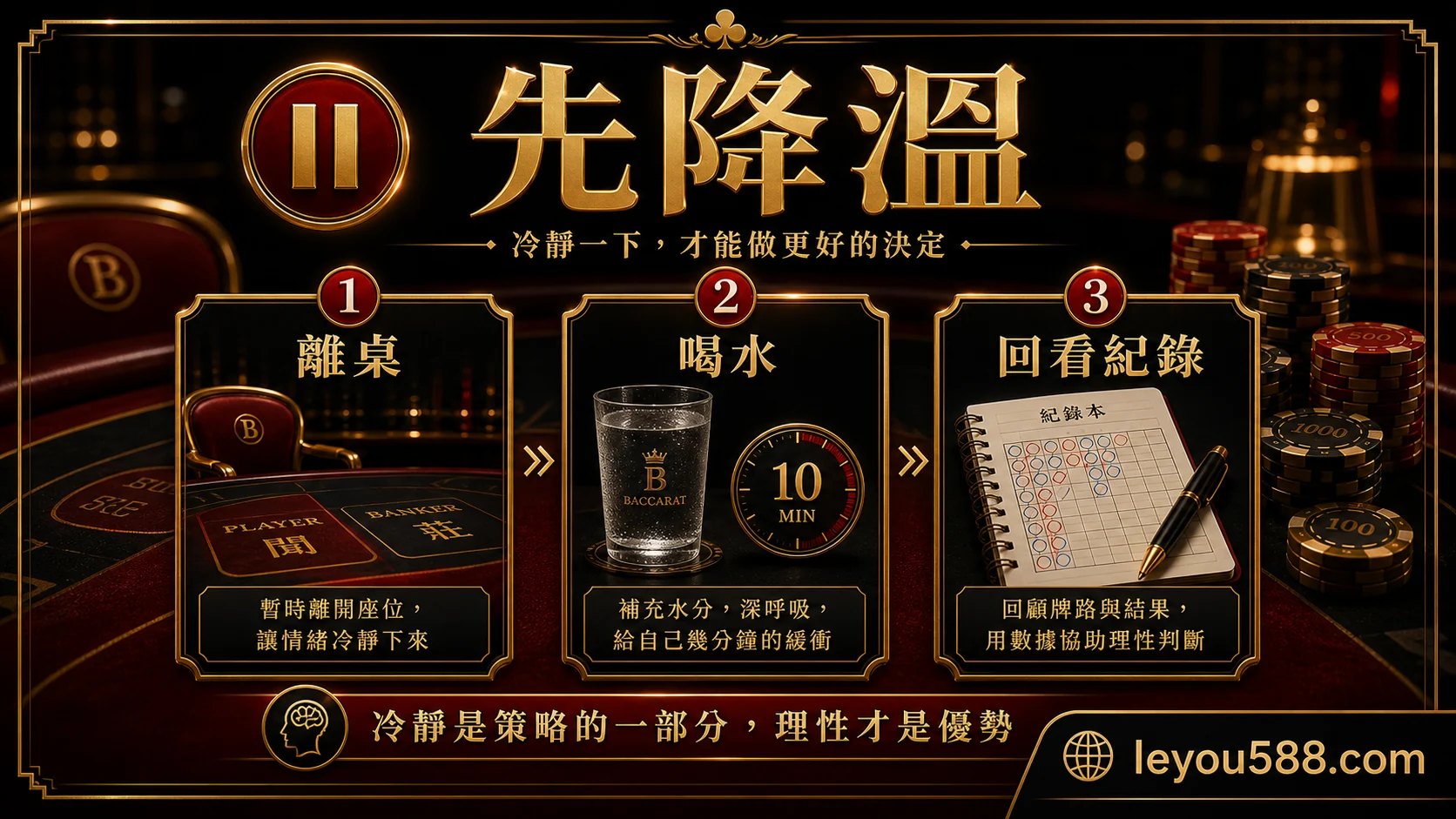 百家樂連輸後先降溫並回看紀錄