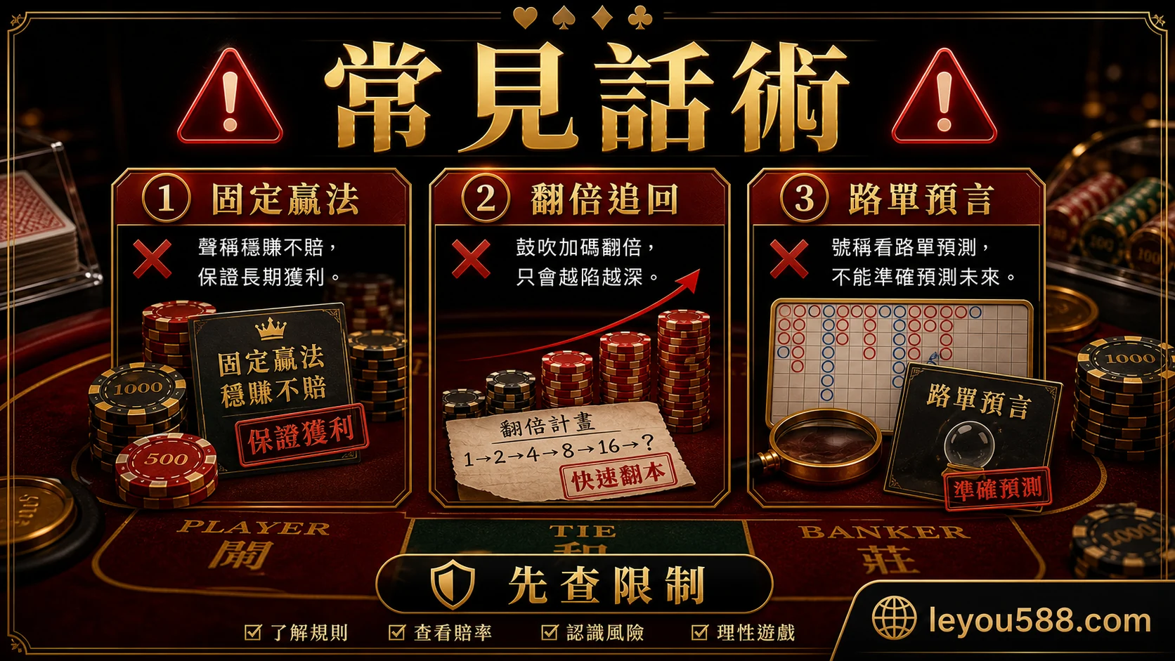 百家樂固定贏法與追注話術提醒