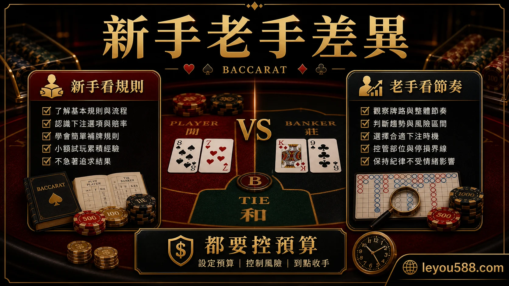 百家樂新手與老手差異