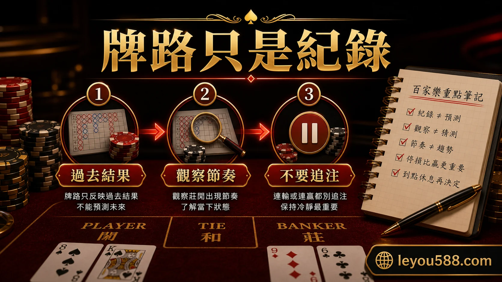 百家樂牌路只是紀錄,不要追注