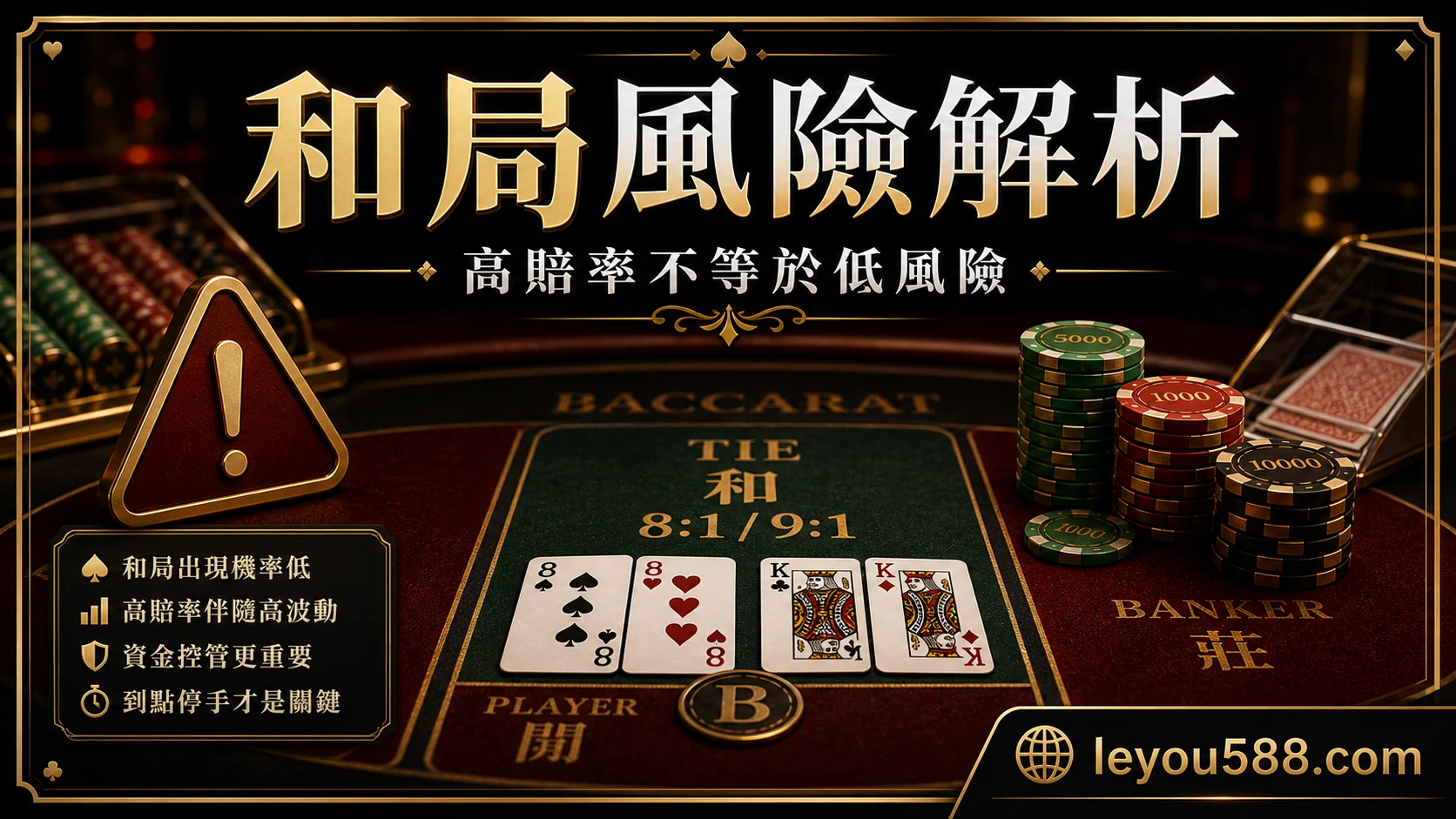 百家樂和局可以押嗎？高賠率背後的風險與預算提醒 封面圖