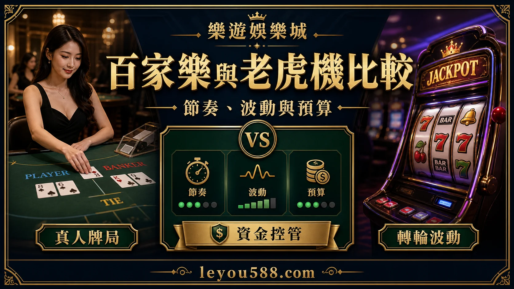 百家樂與老虎機節奏波動比較封面圖