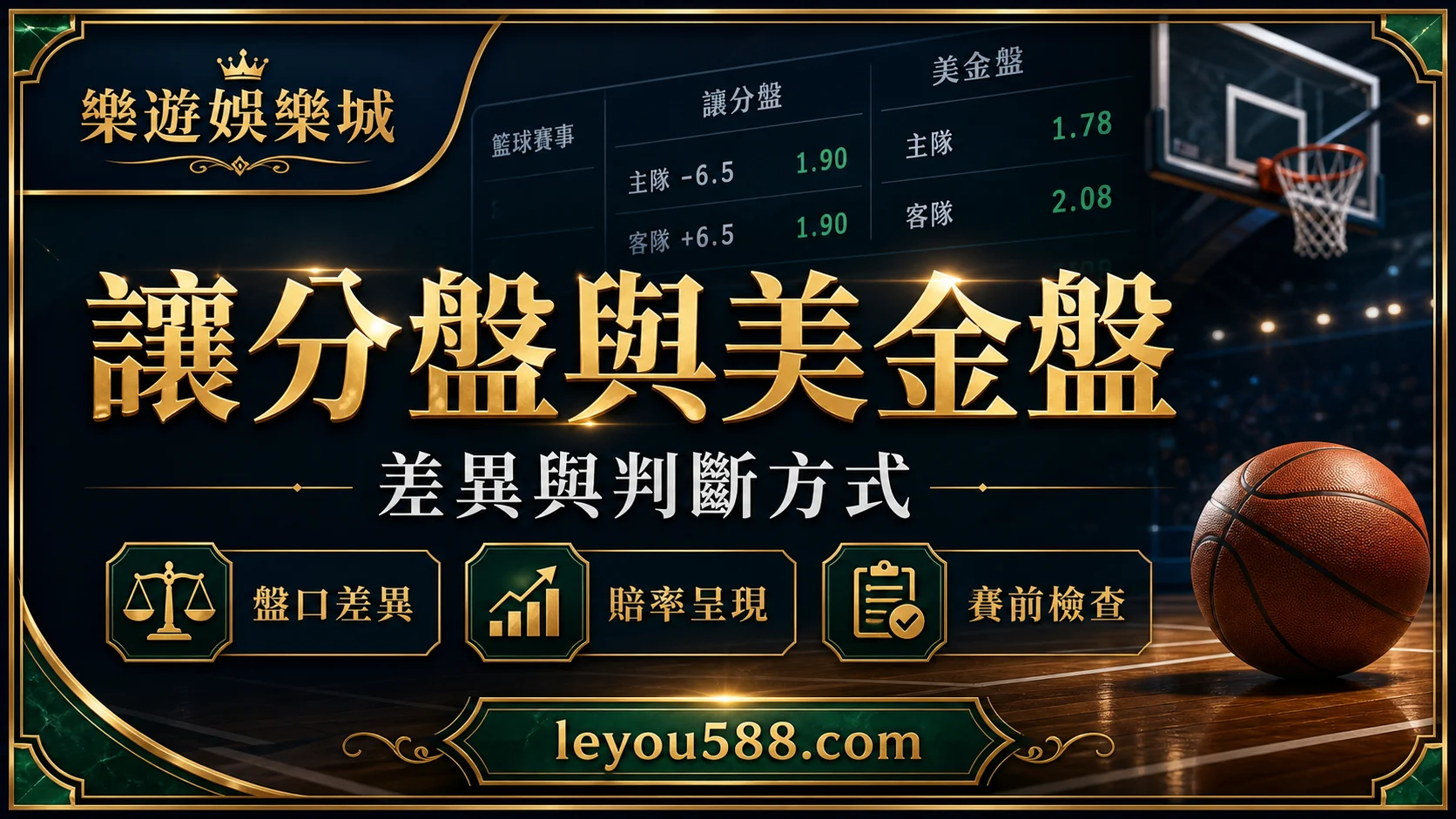 NBA 讓分盤與美金盤比較封面圖