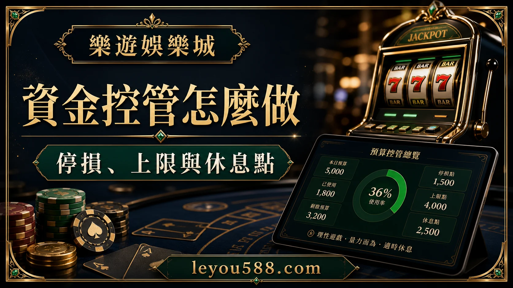 老虎機停損上限與休息點封面圖