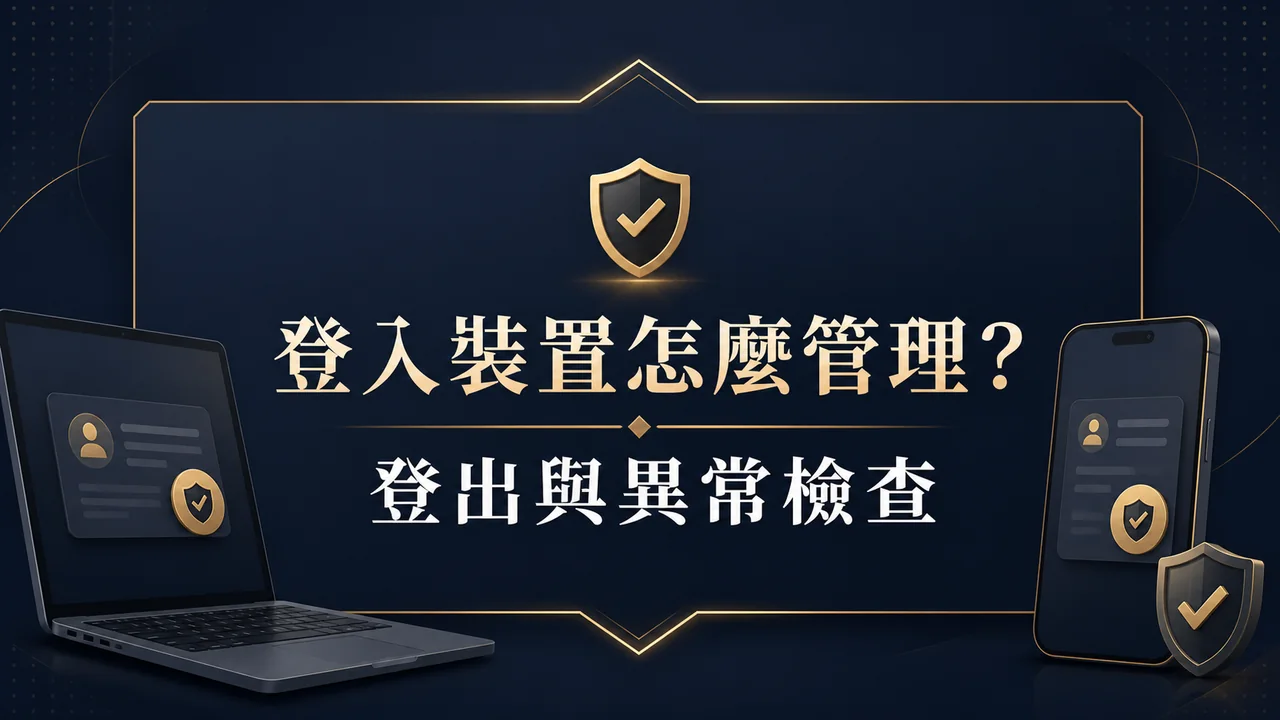 娛樂城登入裝置怎麼管理？登出、移除與異常裝置檢查清單特色封面圖