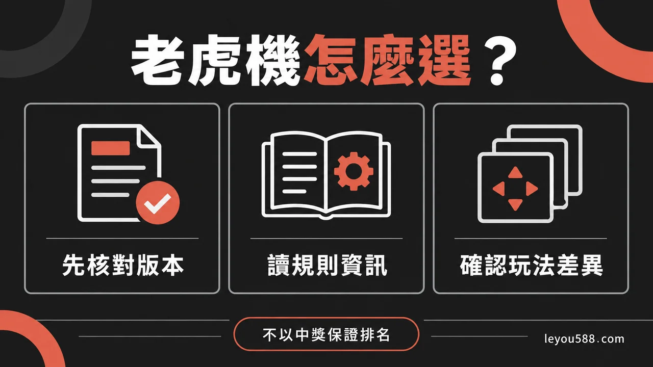 老虎機怎麼選？先核對版本、規則與玩法差異