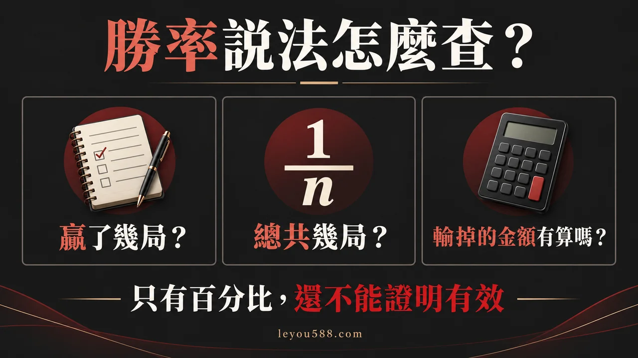 娛樂城勝率說法怎麼判斷？數據、案例與保證獲利話術的查核方法