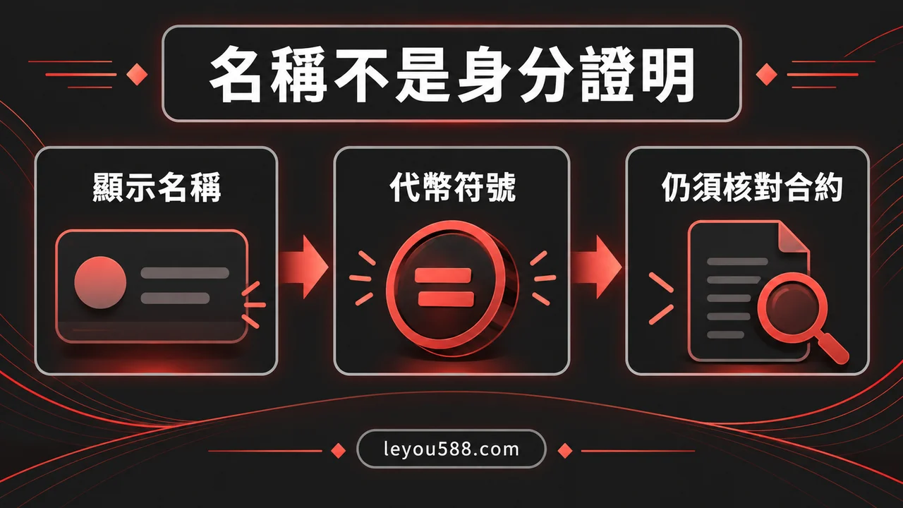 錢包出現 USDT 就是真的嗎？代幣名稱、網路與合約地址怎麼核對：說明圖1