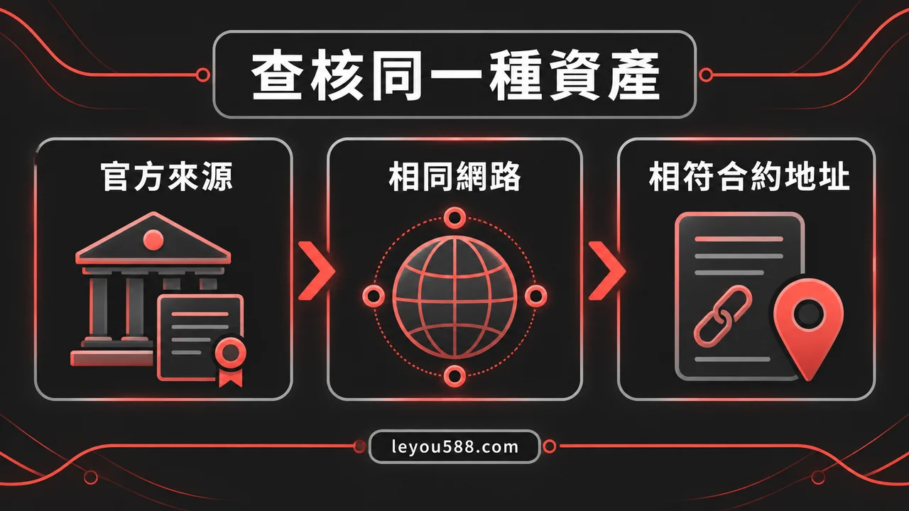 錢包出現 USDT 就是真的嗎？代幣名稱、網路與合約地址怎麼核對：說明圖2