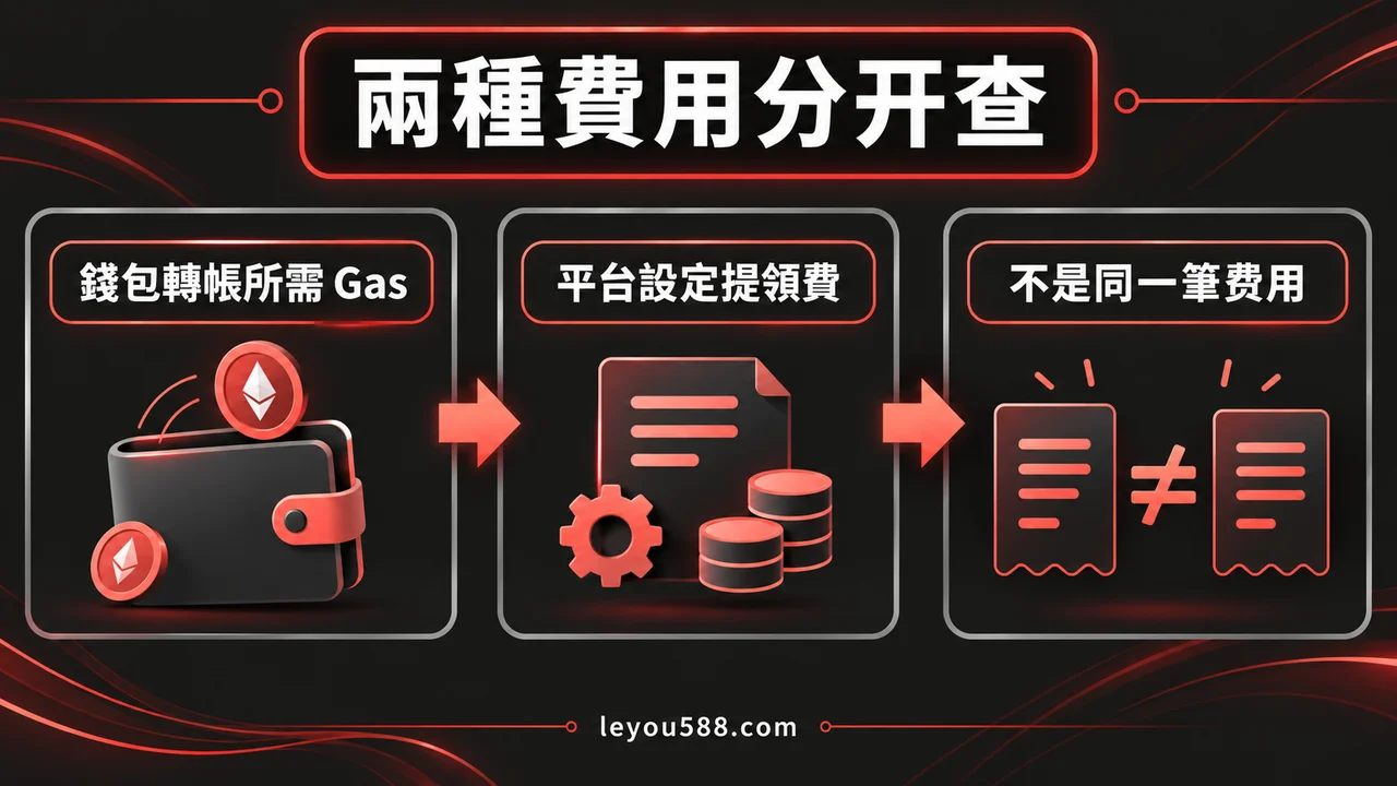 自託管錢包有 USDT 卻送不出去？先分清 Gas 與平台提領費：說明圖1