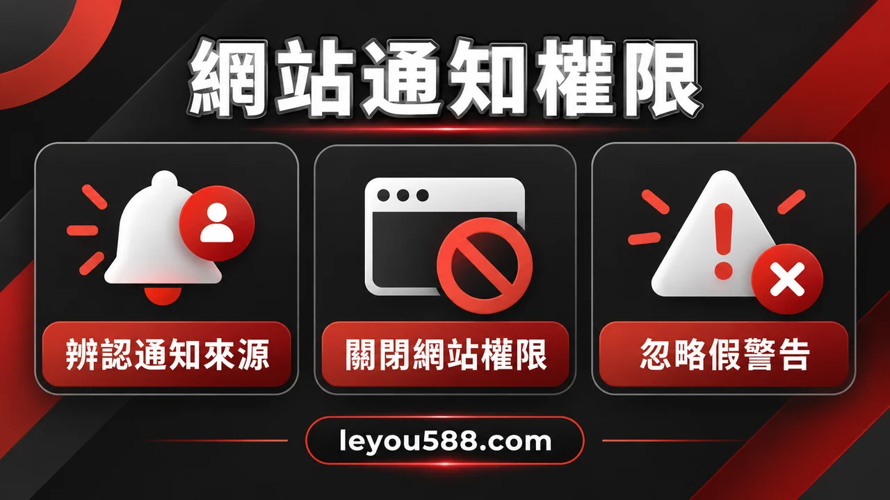 關掉娛樂城網頁還收到通知？網站通知權限與假警告怎麼處理：主題核對圖